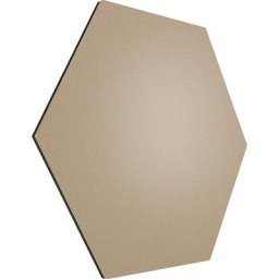 Chameleon Tableau à épingles design hexagonal, liège, l x h 600 x 600 mm, beige
