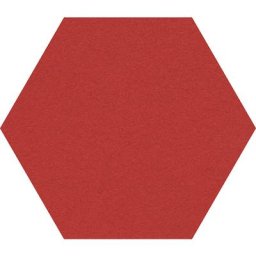 Chameleon Tableau à épingles design hexagonal, liège, l x h 600 x 600 mm, rouge