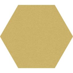 Chameleon Tableau à épingles design hexagonal, liège, l x h 600 x 600 mm, jaune