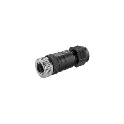Waldmann Prise de raccordement M12 codée S, passage de câble 6 - 8 mm, pour lampes 100 / 120 / 220 - 240 V
