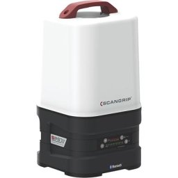 SCANGRIP Lampe professionnelle à diodes LED AREA SPS 10, à batterie rechargeable, 10000 lm, 16000 lx, avec batterie, chargeur et Bluetooth