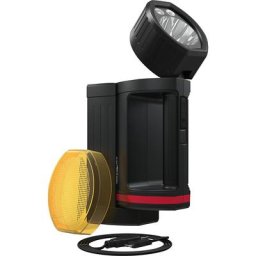 Ansmann Lampe-torche à diodes LED et accumulateur HS20R Pro, 1700 lm, noir/rouge, L x l x h 215 x 105 x 81 mm