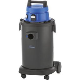 eurokraft pro Aspirateur eau et poussières professionnel pour ateliers, aspirateur universel, 1200 W, cuve en plastique de 37 litres