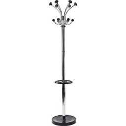 MAUL Portemanteau MAULnebula, avec 20 patères et porte-parapluies, argent / noir