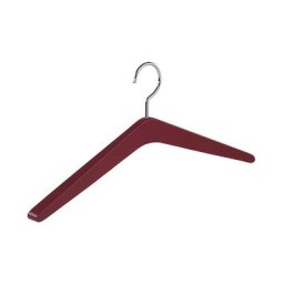 Cintre en bois WOOD, l x h 450 x 110 mm, lot de 4, rouge