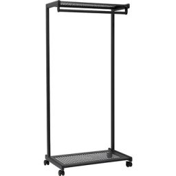 MAUL Portemanteau sur pied MAULbolero, h x l x p 1660 x 780 x 460 mm, mobile, noir mat