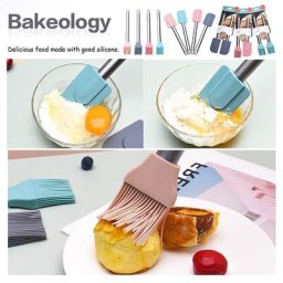 Bakeology-Spatule de cuisson en silicone 2 en 1 manche antiadhésif brosse à huile outil de