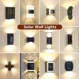 Applique Murale Solaire à LED Imperméable Luminaire Décoratif d'Extérieur Idéal pour un Jardin