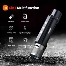 Xiaomi-Lampe de poche LED 1000strada mise au point haute puissance lampe de camping lanterne USB