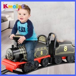 Train électrique pour enfants jouet d'équitation modèle classique peut transporter le Train