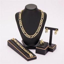 Ensemble de bijoux de mariage pour femme grand collier boucle d'oreille bague bracelet