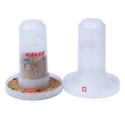 Fontaine existent en Plastique pour Oiseaux Distributeur d'Eau Potable Boîte à Nourriture