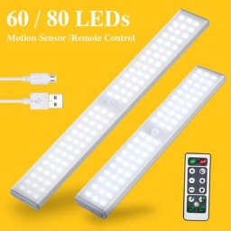 Veilleuse LED USB aste à distance lampe d'armoire lampe à induction intelligente plein écran