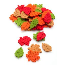 Motifs déco ""feuilles"", 3,5 cm, 48 pièces