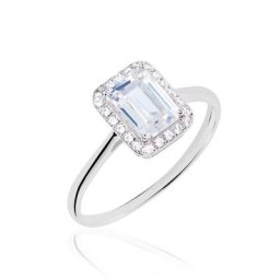 Bague Or Blanc Goulven Oxyde De Zirconium