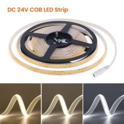 Bande lumineuse LED COB DC 24V 320 gible/m FOB haute densité éclairage étanche IP68 décoration