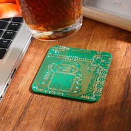 Cowijk pour boissons décor vert avec circuit imprimé immersion doré module père R5Q1 pour table