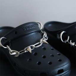 Fashion Shoe Charms Chain Plastic Shoe Chain Thorns Blade Shape Shoe Chain for DIY Craft Girl