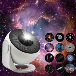 Projecteur LED Starry Sky Galaxy 12 en 1 Rotation à 360 ° Lampe Projecteur Enfants Adultes
