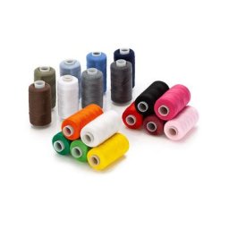 Set éco de fil à coudre, multicolore, 500 m par bobine, contenu : 18 pièces