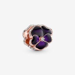 Charm Pensée Violet Foncé