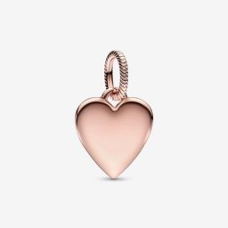 Pendentif Étiquette Cœur Gravable