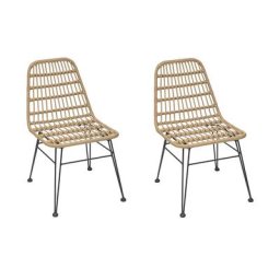 Lot de 2 chaises jardin Lambada Sésame Graphite