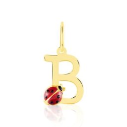 Pendentif Helidie Coccinelle Lettre Or Jaune