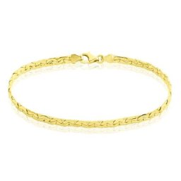 Bracelet Ivy Maille Haricot Or Jaune