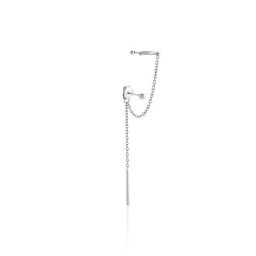 Bijou D'oreille Unitaire Argent Blanc Alexiia