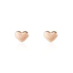 Boucles D'oreilles Puces Lison Or Rose