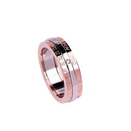 Bague rotative pour femmes et filles calendrier Anti-anxiété Stress breloques en acier Zircon