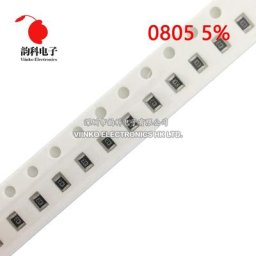 Résistance à puce SMD 100 0805 1/8W 0R ~ 10M 1R 10R 100R 220R 330R 470R 1K 5% K 2.2K