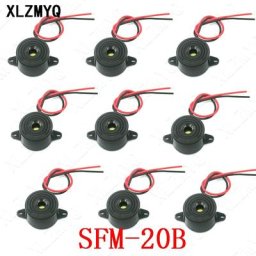 10PCS SFM-20B DC3-24V Durable 3-24V Piezo Électronique Buzzer Alarme 95DB Bruit Continu Bipeur Pour