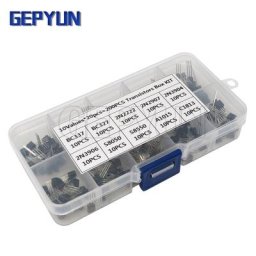 Kit de boîte de ul 10 valeurs BC327 BC337 2N2222 2N2907 2N3904 2N3906 S8050 S8550 A1015