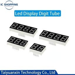 Tube Numérique à Affichage LED 7 Segments 0.28 Pouces Rouge 1 Bit 2 Bits 3 Bits 4 Bits