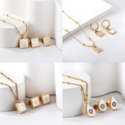 Ensembles de bijoux en acier inoxydable étoile exquise pour femmes et hommes collier à serrure