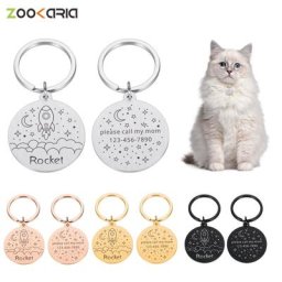 Étiquette d'identification personnalisée pour chien et chiot nom personnalisable gratuitement