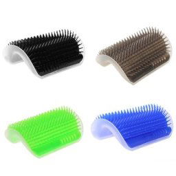 Brosse d'angle pour chat peigne pour animaux de compagnie Massage auto-toilettage brosse à