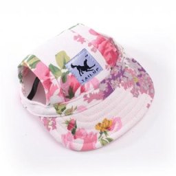 Casquette de baseball en toile pour petit animal de compagnie chapeau avec trous d'oreille pour