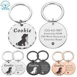 Étiquette personnalisée gratuite pour animal de compagnie identification pour chien chiot chat