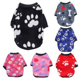 Sweat à capuche imprimé Smile pour animaux de compagnie vêtements chauds pour chiens manteau pour