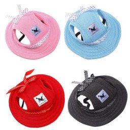 Casquette de baseball avec trous d'oreille pour petit animal de compagnie chapeau d'extérieur pour