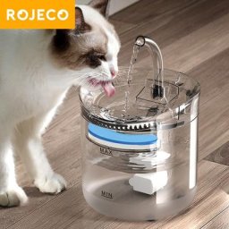 ROJECO-Distributeur d'eau automatique pour animaux de compagnie abreuvoir intelligent pour chats