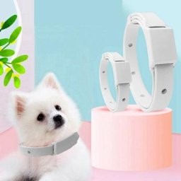 Collier anti-tiques réglable pour chien et chat accessoire anti-puces en caoutchouc pour animaux de