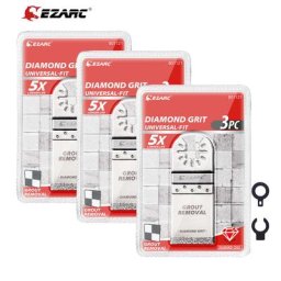 EZARC 3/6/9PCS Diamant Oscillant Lame Coupe Affleurante Lames de Scie Multi-outils oscillantes pour