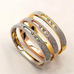 Bracelets d'amoureux coulissants en acier inoxydable pour femmes et filles bracelets en pierre de