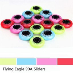 Flying Eagle – patins à roulettes en ligne 90A taille 72mm/76mm pour patins à roulettes rose