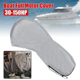 Protecteur de moteur de bateau 420D gris 30-150hp couverture complète de moteur de bateau