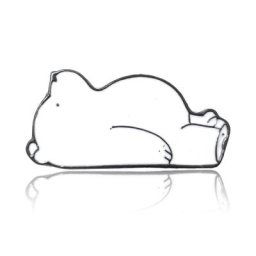 Broches de couchage en émail pour femmes motif Animal de dessin animé ours personnalisé sac de